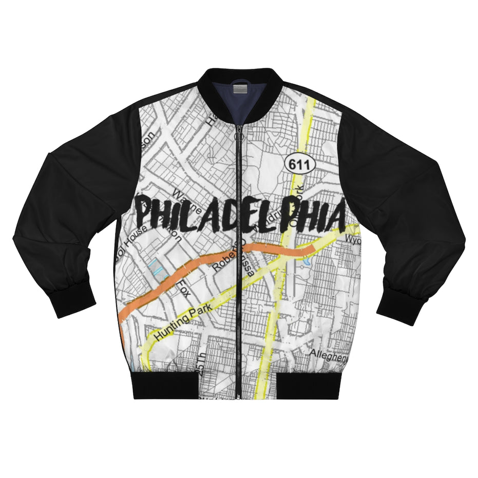 Philadelphia Kimante Black AOP Bomber Jacket