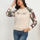 Camouflage Raglan Sleeve Sweatshirt