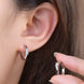 Moissanite 925 Sterling Silver Huggie Earrings