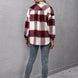 Plaid Long Sleeve Shirt Jacket