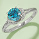 1 Carat Moissanite 4-Prong 925 Sterling Silver Ring