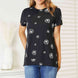 Double Take Dandelion Print Round Neck T-Shirt