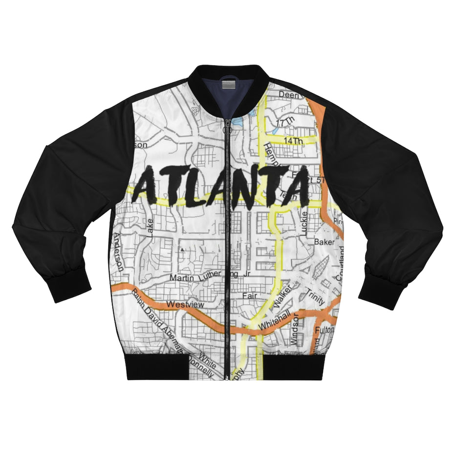 Atlanta Kimante Black AOP Bomber Jacket