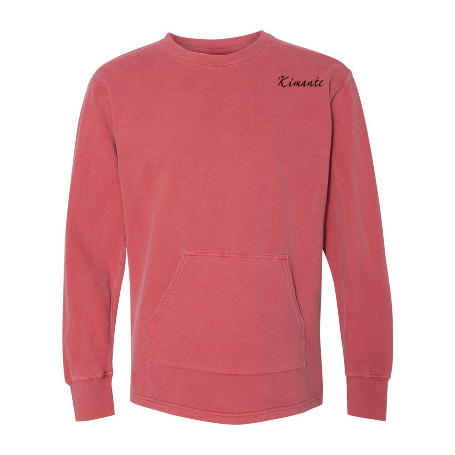 French Terry Kimante Black Logo Crewneck - Kimante Discounted Fashionionable clothing 