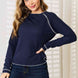 Basic Bae Long Raglan Sleeve Round Neck Top