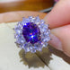3 Carat Moissanite Platinum-Plated Ring