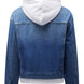 Distressed Hooded Denim Jacket