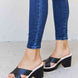 Weeboo Cherish The Moments Contrast Platform Sandals in Black