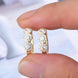 Moissanite 925 Sterling Silver Huggie Earrings