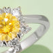 1 Carat Moissanite 925 Sterling Silver Cluster Ring