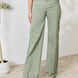RISEN Full Size Raw Hem Wide-Leg Jeans