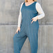Double Take Full Size Sleeveless Straight Jumpsuit