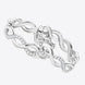 Moissanite Crisscross Hoop Earrings
