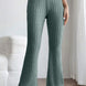 Basic Bae Full Size Ribbed High Waist Flare Pants