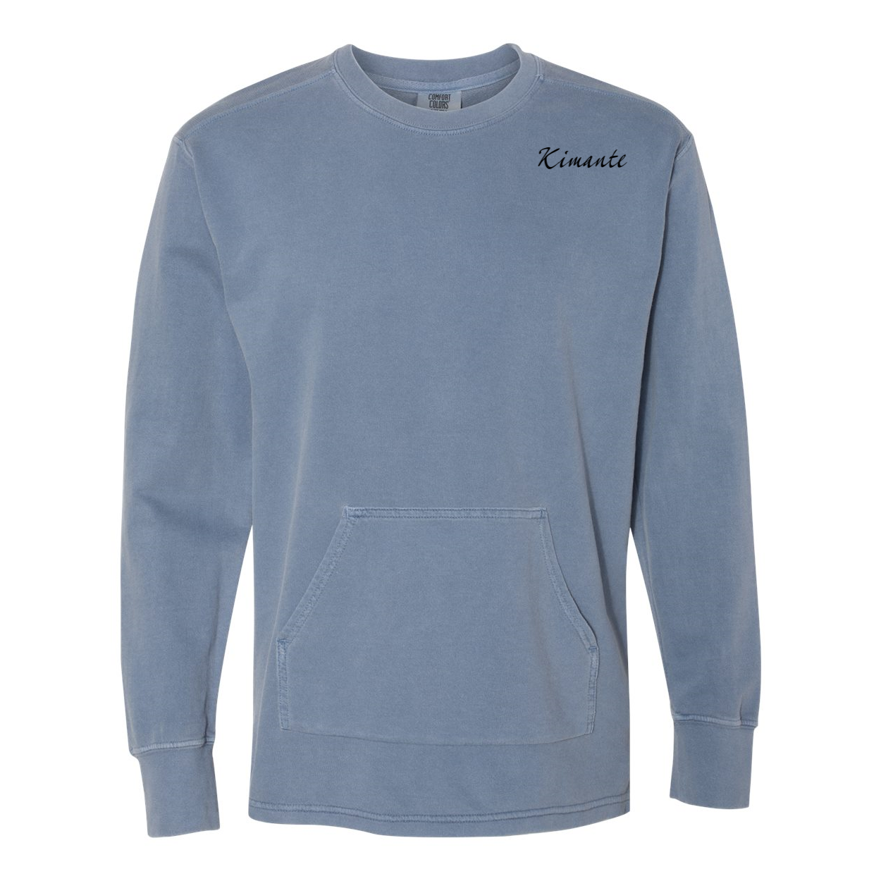 French Terry Kimante Black Logo Crewneck - Kimante Discounted Fashionionable clothing 