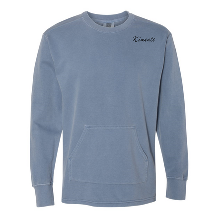 French Terry Kimante Black Logo Crewneck - Kimante Discounted Fashionionable clothing 