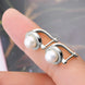 Moissanite Pearl 925 Sterling Silver Earrings