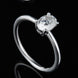 1 Carat Moissanite 925 Sterling Silver Solitaire Ring