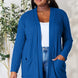 Basic Bae Full Size Ribbed Open Front Cardigan with Pockets