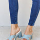 Weeboo Cherish The Moments Contrast Platform Sandals in Misty Blue