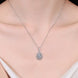 1 Carat Moissanite Teardrop Pendant Necklace