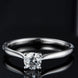 Moissanite 925 Sterling Silver Solitaire Ring