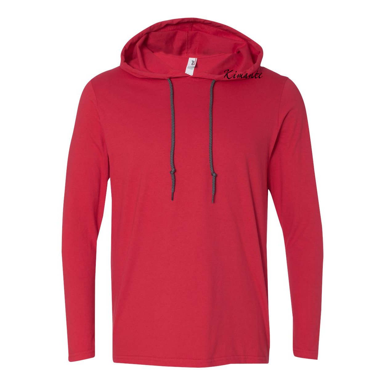 Kimante Black Logo Long Sleeve Hooded T-Shirt - Kimante Discounted Fashionionable clothing 