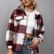 Plaid Long Sleeve Shirt Jacket