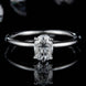 1 Carat Moissanite 925 Sterling Silver Solitaire Ring