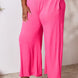Double Take Full Size Smocked Wide Waistband Wide Leg Pants