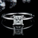 1 Carat Moissanite 925 Sterling Silver Solitaire Ring
