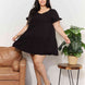 Double Take V-Neck Flounce Sleeve Tiered Dress