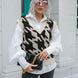Houndstooth V-Neck Sweater Vest