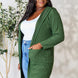 Basic Bae Full Size Ribbed Open Front Long Sleeve Cardigan