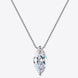 1 Carat Moissanite 925 Sterling Silver Necklace