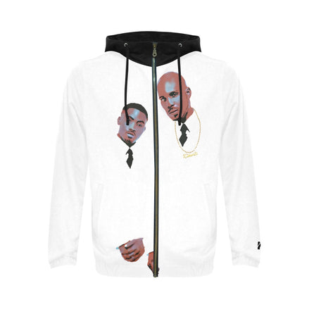 Kimante's Belly Men's All Over Print Full Zip Hoodie Jacket