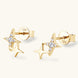 Moissanite 925 Sterling Silver Star Shape Earrings