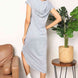 Double Take Short Sleeve Front Slit Hooded Dress