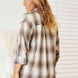 Double Take Plaid Dropped Shoulder Shirt
