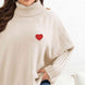 Plus Size Turtle Neck Long Sleeve Sweater