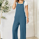 Double Take Full Size Wide Strap Overall with Pockets