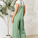 Double Take Full Size Wide Strap Overall with Pockets