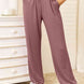 Basic Bae Full Size Soft Rayon Drawstring Waist Pants with Pockets