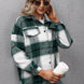 Plaid Long Sleeve Shirt Jacket