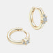 Moissanite 925 Sterling Silver Huggie Earrings