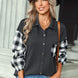 Plaid Dropped Shoulder Shirt with Breast Pocket