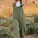 Double Take Full Size V-Neck Sleeveless Jumpsuit with Pockets