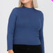 Plus Size Mock Neck Solid Top