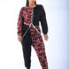 Color Blocked Lace Up Front Jogger Set