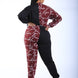 Color Blocked Lace Up Front Jogger Set